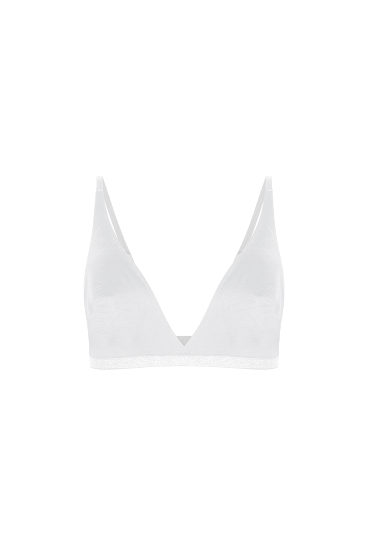 Bralette made of premium combed cotton and microfiber (021713)