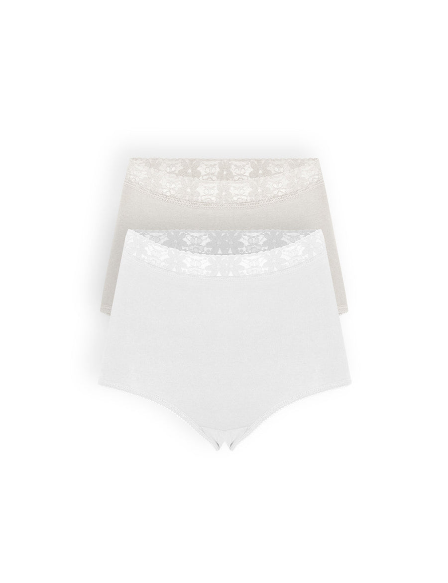 Classic panty made of luxury combed cotton (2-pack) (0018-2)